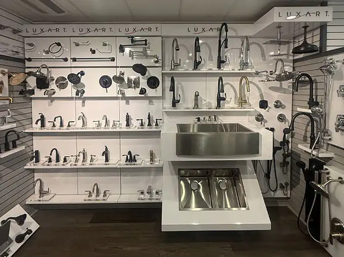 Plumbing fixtures and faucets in the The Bath & Kitchen Showplace Clute Texas