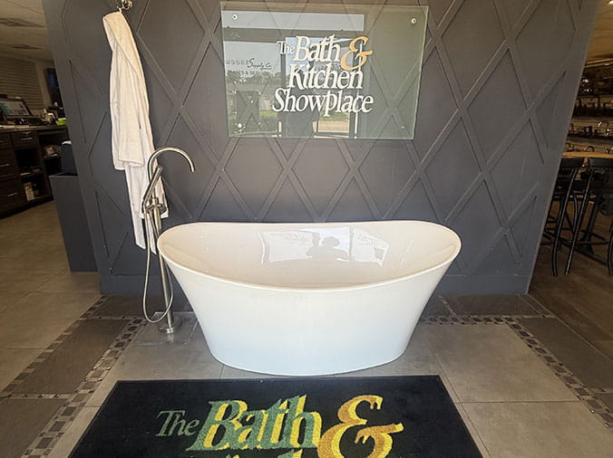The Bath & Kitchen Showplace entrance in Brazosport County Ttexas